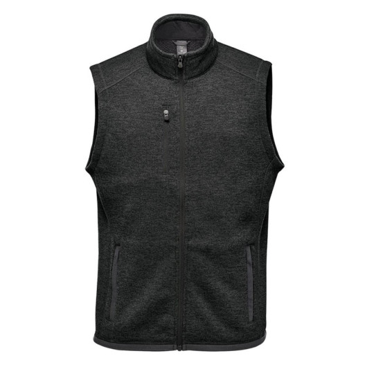 Stormtech Mens Full Zip Fleece Vests Black Heather